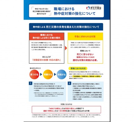 職場における熱中症対策の強化について